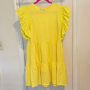 English Factory Ruffle-Sleeve Dress